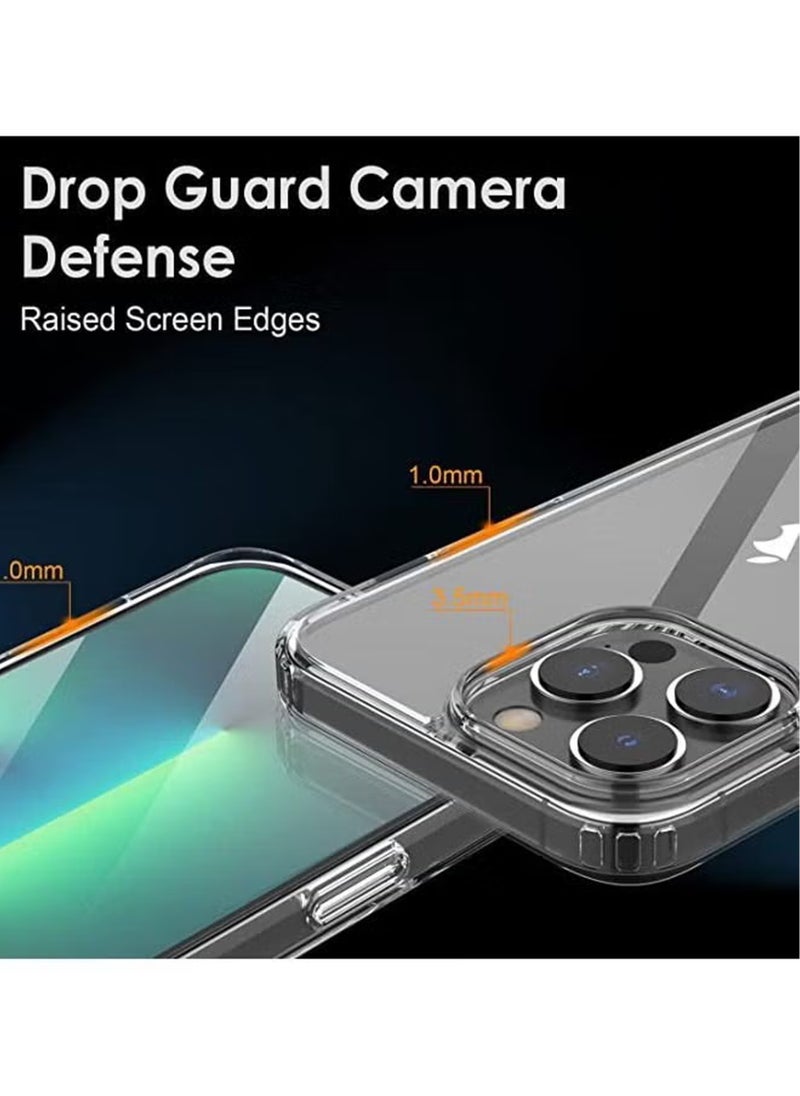 Generic - For iPhone 14 Pro Max Slim Full Body Silicone Protective Phone Case Cover Transparent - Image 1