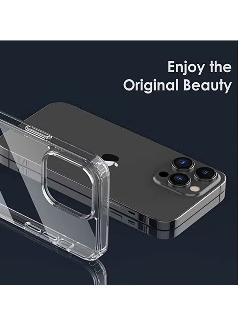 Generic - For iPhone 14 Pro Max Slim Full Body Silicone Protective Phone Case Cover Transparent - Image 1