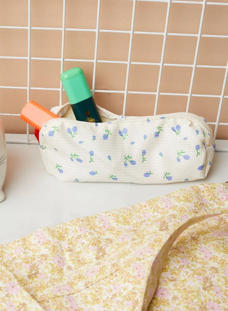 Pink Cactus Floral Pencil Case