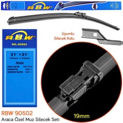 RBW 90502 Skoda Roomster 2006-2015 Front Wiper Set  - Image 3