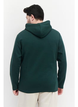 TapouT Men Sportswear Fit Outdoor Hooded Sweatshirt, Green  - Image 3