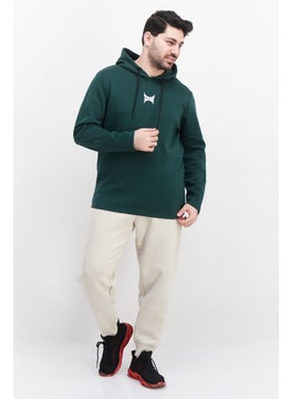 TapouT Men Sportswear Fit Outdoor Hooded Sweatshirt, Green  - Image 4