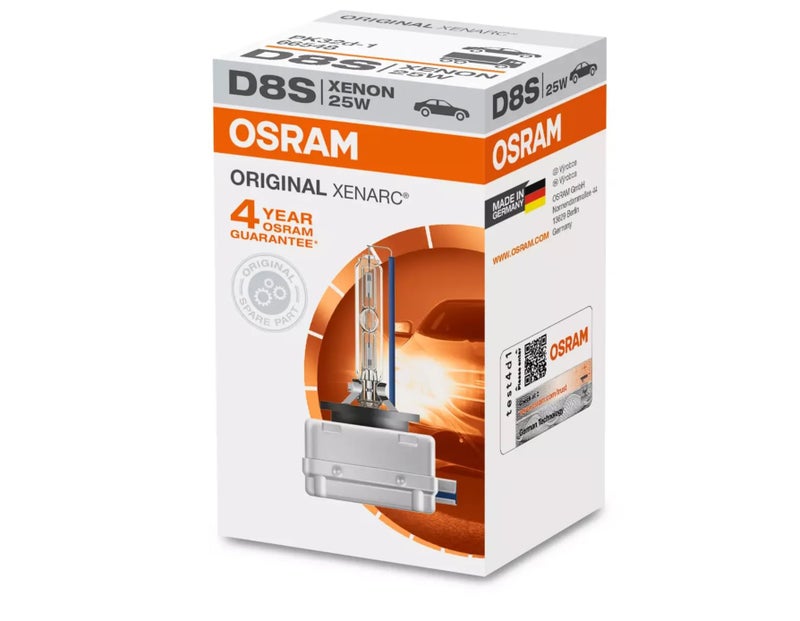 OSRAM XENARC® ORIGINAL, D8S, xenon headlight lamp, 25W, Carton folding box (1 lamp) - Image 1