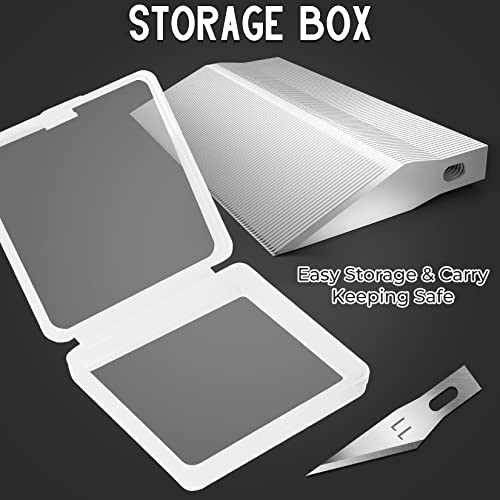 Jetmore 100 Pack Exacto Knife Blades, Hobby & Craft Knife Replacement Blades with Storage Box for Scrapbooking, Caving & Stencil - Image 5