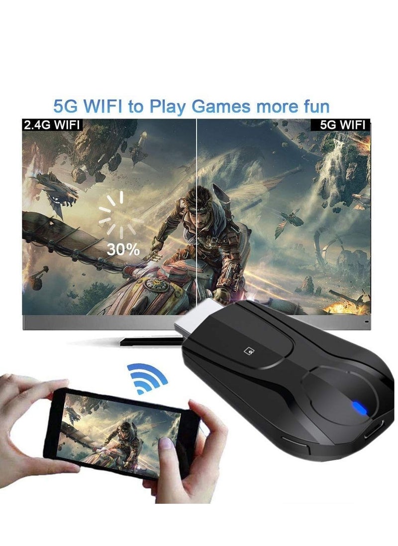 KASTWAVE - Wireless Display Dongle 2.4G WiFi Portable Display Receiver 1080P HDMI Screen Mirroring Compatible with Phone to TV Projector Support fot M-iracast Airplay DLNA - Image 1