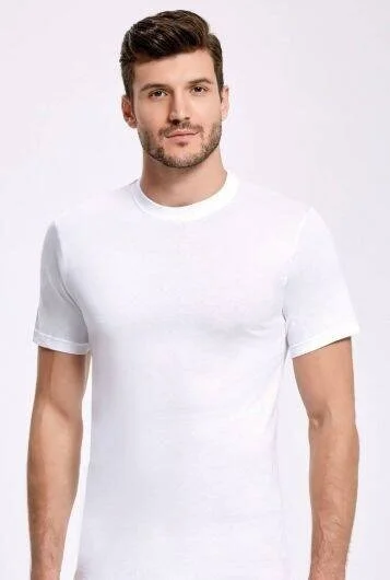 İlke İç Giyim Collar White Men's Undershirt 5 Pieces
