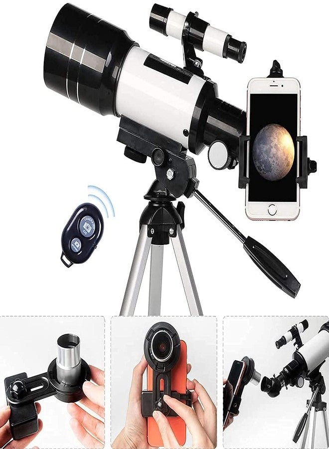 Ostin Telescope, Telescopes for Adults, 70mm Aperture 400mm AZ Travel Telescope, for Astronomy Beginners - with Tripod, Carry Bag, Phone Adapter - Image 2