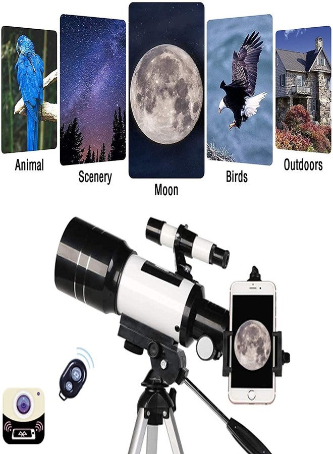 Ostin Telescope, Telescopes for Adults, 70mm Aperture 400mm AZ Travel Telescope, for Astronomy Beginners - with Tripod, Carry Bag, Phone Adapter - Image 5