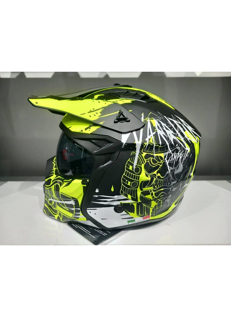 sway Helmet X1-X Seoul Black/yellow Chin Protrusion  - Image 1