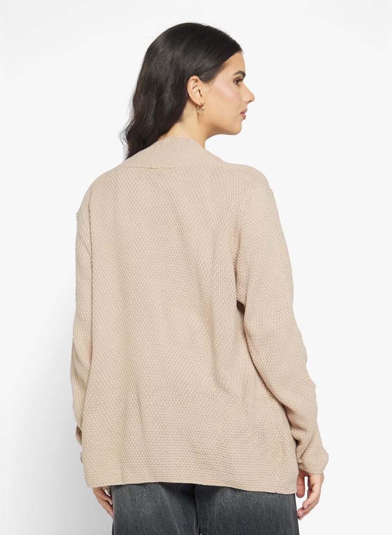 Ginger Longline Kniited Cardigan with Pockets - Image 2