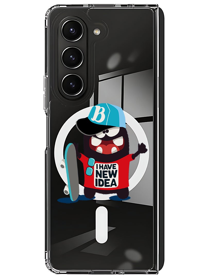 Theodor Magnetic Case for Samsung Galaxy Z Fold 6 Compatible with MagSafe Wireless Charging, Shockproof Phone Bumper Cover I have a new idea - Image 1