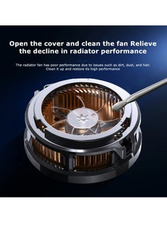 Memo Universal Mobile Phone Cooler, 2 In 1 Mobile Phone Semiconductor Cooling Fan Radiator, Portable And Convenient Magnetic Gaming Cooling Fan, Lightweight Fast Efficient Cooling Phone Case Cool Radiator  - Image 3