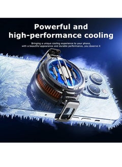 Memo Universal Mobile Phone Cooler, 2 In 1 Mobile Phone Semiconductor Cooling Fan Radiator, Portable And Convenient Magnetic Gaming Cooling Fan, Lightweight Fast Efficient Cooling Phone Case Cool Radiator  - Image 2