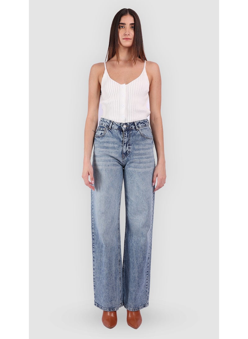 KYVELi High-Waist Straight Leg Denim Jeans for Women - Image 2