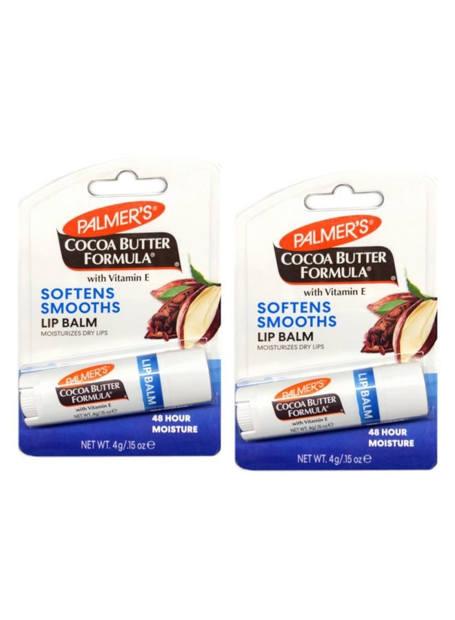 PALMER'S Cocoa Butter Ultra Moisturizing Lip Balm SPF 15 Duo by for Unisex - 2 x .30 oz Lip Balm - Image 1
