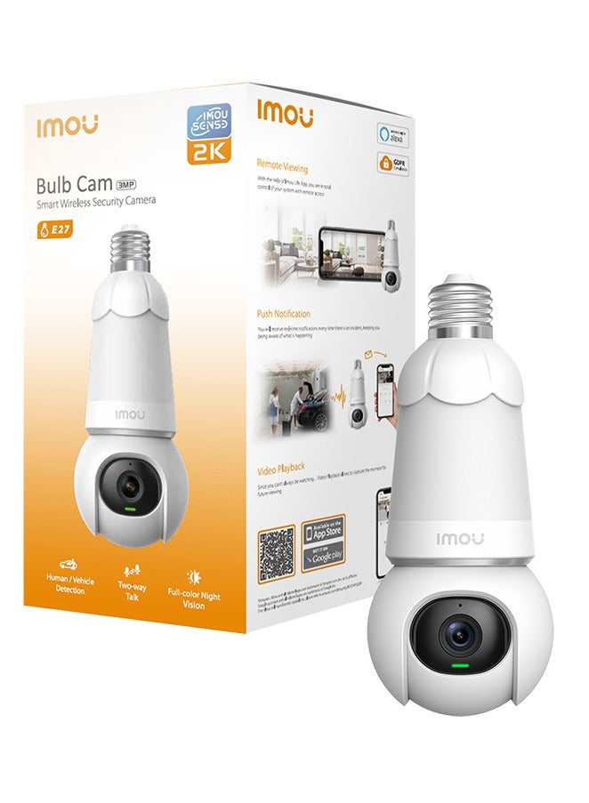imou Bulb Cam imo Camera 3MP 2k Easy Installation In Any Plug Bulb Without Wire - Image 1