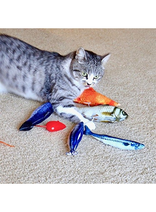Youngever 7 Cat Toys Assortment With 5 Refillable Catnip Fish Cat Toys And 2 Catnip Fur Mouse Cat Toys, Extra Catnip For Refill, For Cat, Puppy, Kitty, Kitten, Ferret, Rabbit - Image 5