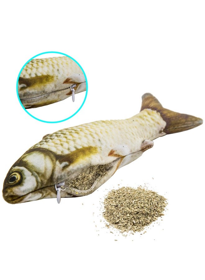 Youngever 7 Cat Toys Assortment With 5 Refillable Catnip Fish Cat Toys And 2 Catnip Fur Mouse Cat Toys, Extra Catnip For Refill, For Cat, Puppy, Kitty, Kitten, Ferret, Rabbit - Image 3