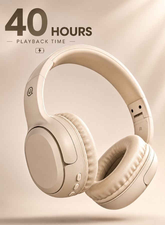 USAMS YG23 Over-Ear Headphones, 40mm Drivers, Bluetooth 5.3, 40 Hours Playback - Image 1