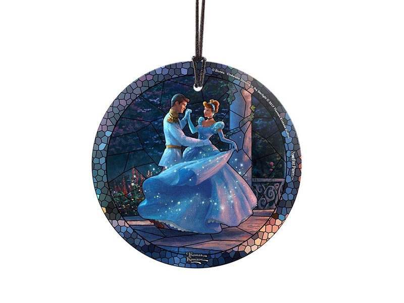 Disney Cinderella Dancing in The Starlight 35 Starfire Prints Hanging Glass Print Accessory Light Catching Hanging Accessory Ideal for Gifting and Collecting