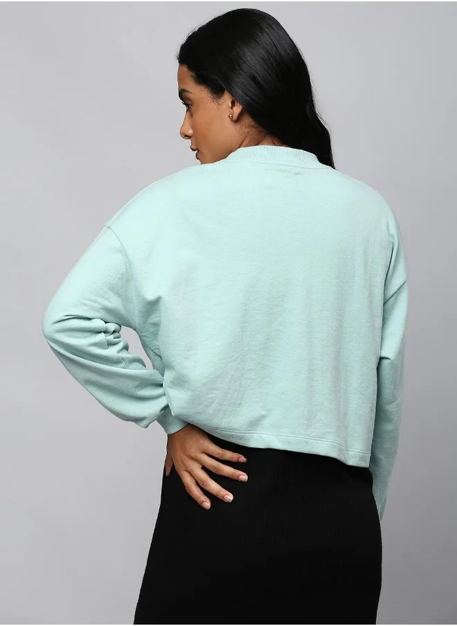 هوبرهولمي Sage Green Sweatshirt For Women