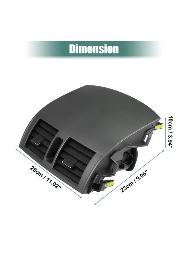 Bukela Center Dash A/C Air Vent Outlet Panel for Toyota Corolla 2008-2013 55663-02060 55670-02160 Car Automotive Replacesment Dashboard Duct Outlet Vent Grille Panel Assembly ABS Black - Image 5