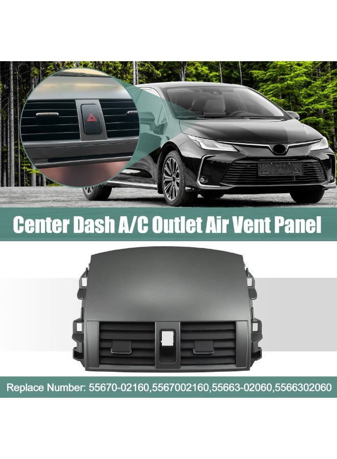 Bukela Center Dash A/C Air Vent Outlet Panel for Toyota Corolla 2008-2013 55663-02060 55670-02160 Car Automotive Replacesment Dashboard Duct Outlet Vent Grille Panel Assembly ABS Black - Image 4