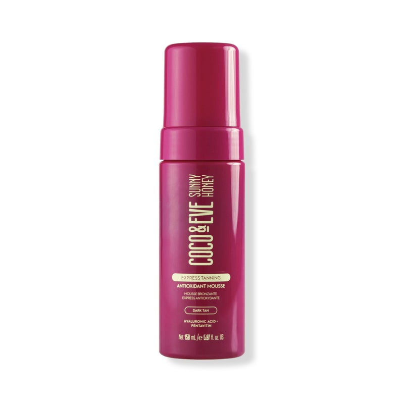 Coco & Eve Express Self Tanning Mousse - 1 Hour Streak-Free Hydrating Sunless Tanning Mousse, Fast-Drying Natural Glow, Infused with Hyaluronic Acid & Coconut Extract Vegan, Cruelty Free | 5.07 Fl Oz - Image 1