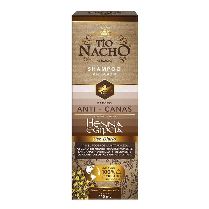 Tio Nacho TÃ­o Nacho Shampoo Henna Egipcia Efecto Anti Canas 415 ml - Image 3