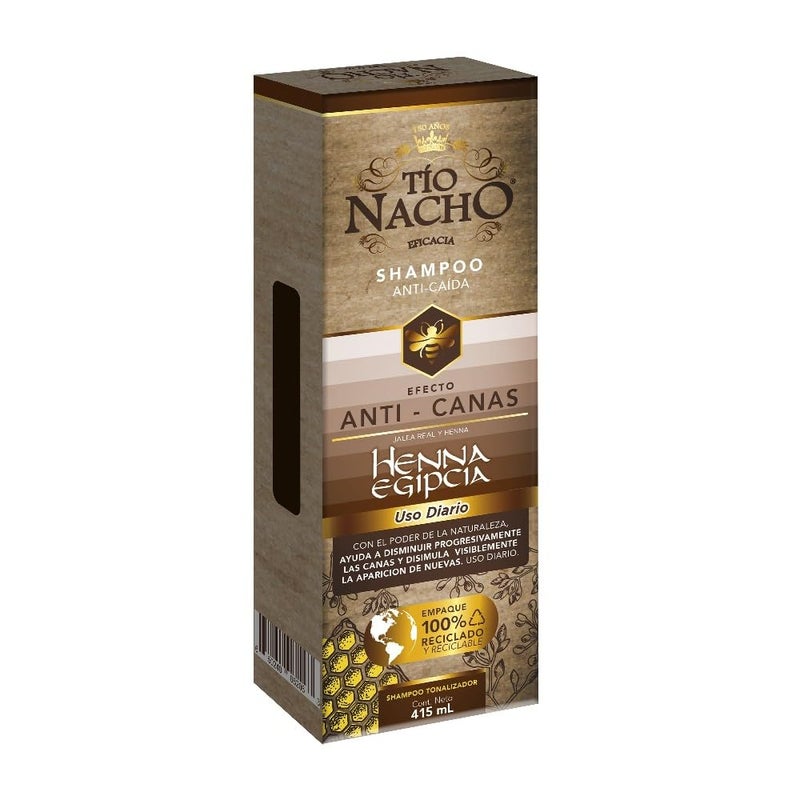 Tio Nacho TÃ­o Nacho Shampoo Henna Egipcia Efecto Anti Canas 415 ml - Image 4
