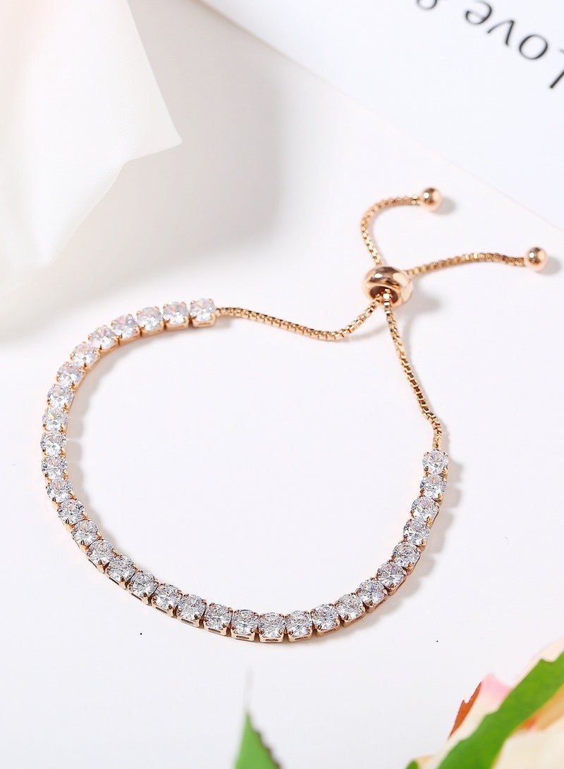 Sparkling Tennis Bracelet Set for Women/Girls,2-Piece Gift Box For Birthday Valentine's Day Anniversary - Image 4