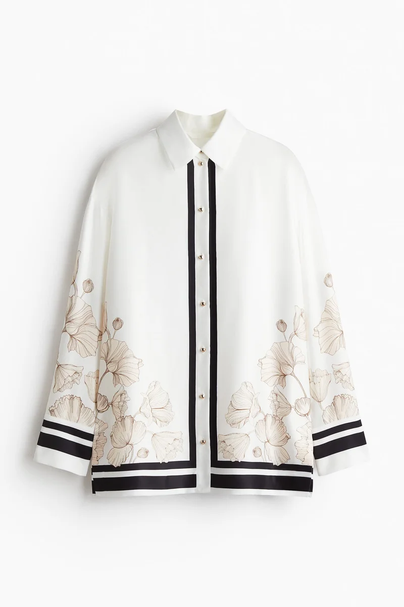 H&M Printed twill shirt