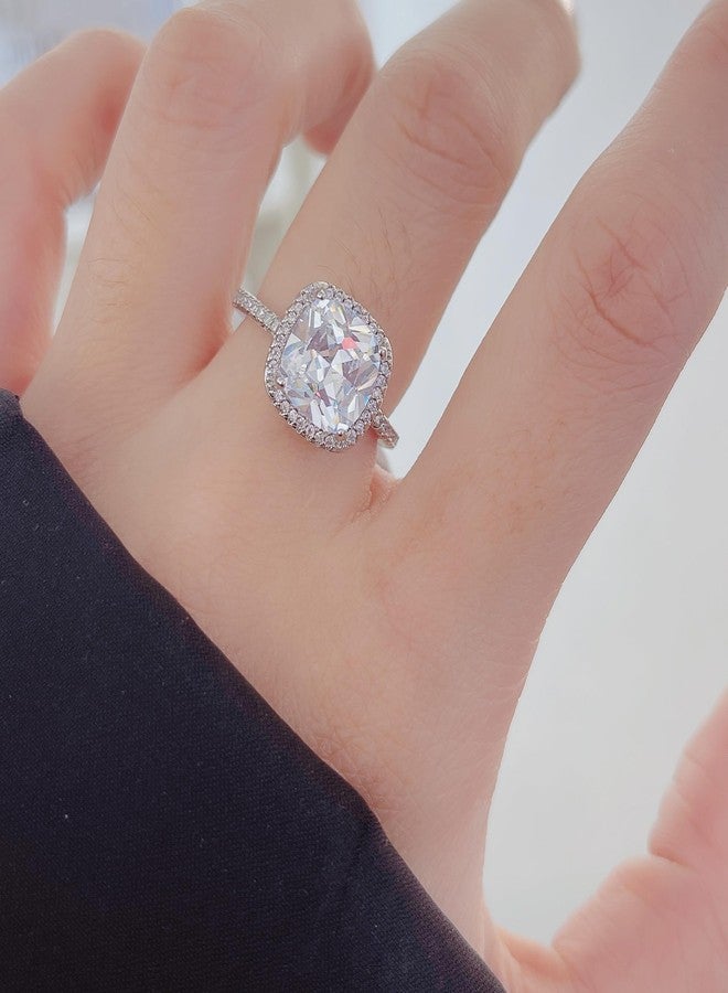 SALTY Anti Tarnish Shimmering Cushion-Cut Finger Ring for Women | Adjustable Fancy Jewellery Design | Latest Fashion Accessories for Girls | Minimal Jewelry | Marriage, Birthday | Gift for Valentine Day - Image 2