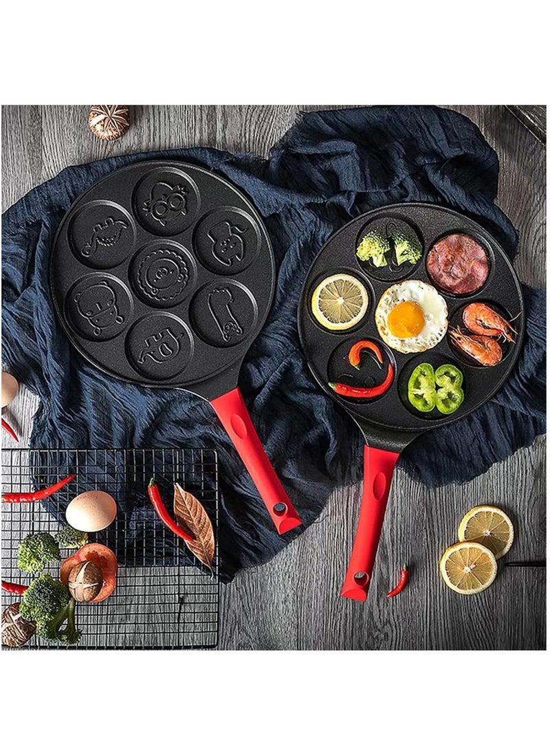 Arabest Pancake Maker Pan - Griddle Pancake Pan Molds for Kids Nonstick Pancake Griddle Pan with 7 Animal Shapes  - Image 5