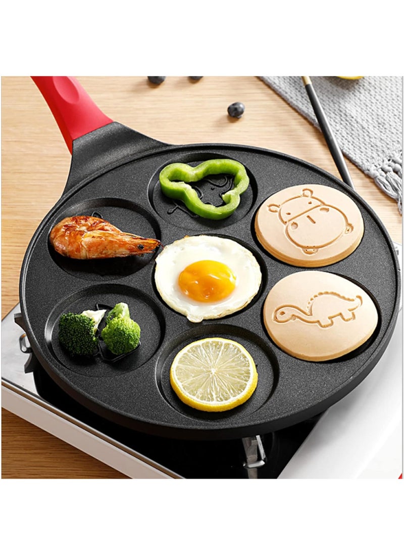 Arabest Pancake Maker Pan - Griddle Pancake Pan Molds for Kids Nonstick Pancake Griddle Pan with 7 Animal Shapes  - Image 2