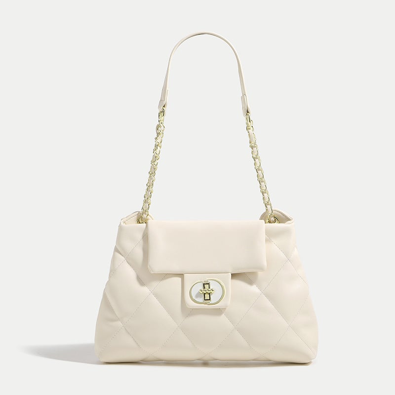 New Large Capacity Chain Underarm Bag Leisure Commuter All-Match Women'S Bag Popular Rhombic High-End Small Square Bag - Image 1