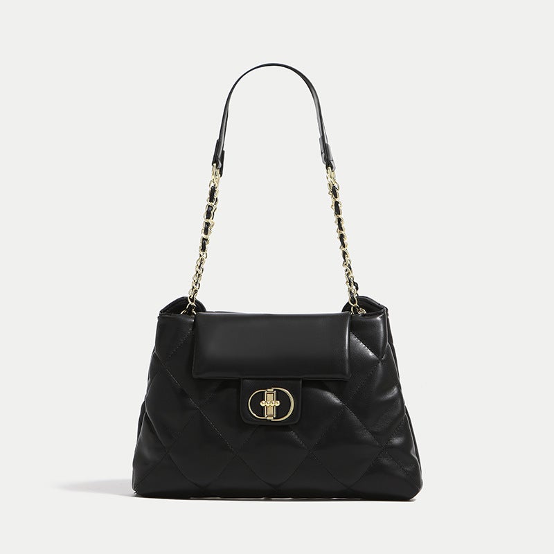 New Large Capacity Chain Underarm Bag Leisure Commuter All-Match Women'S Bag Popular Rhombic High-End Small Square Bag - Image 2