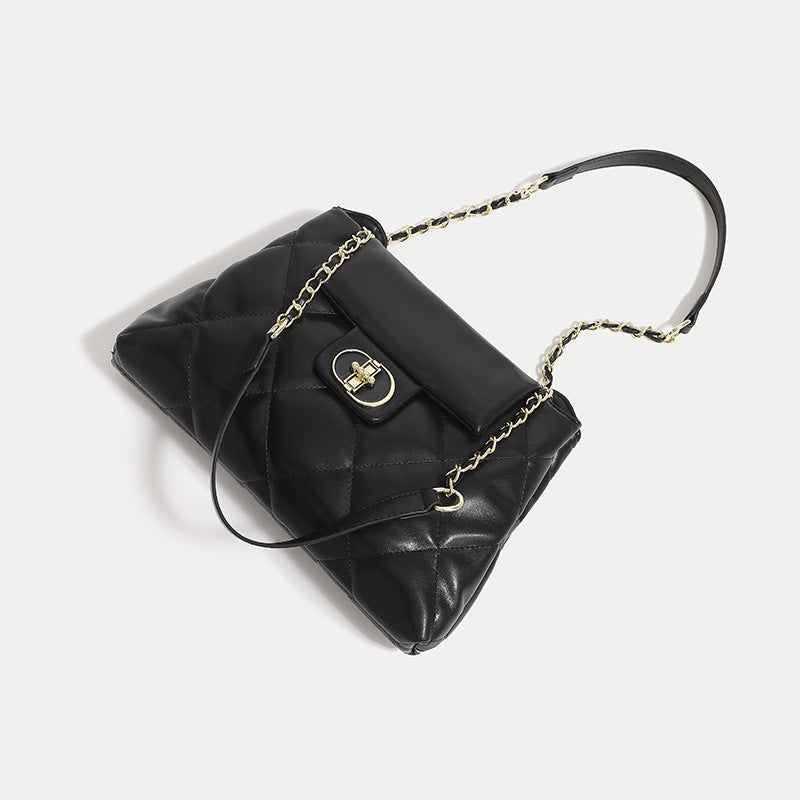 New Large Capacity Chain Underarm Bag Leisure Commuter All-Match Women'S Bag Popular Rhombic High-End Small Square Bag - Image 5
