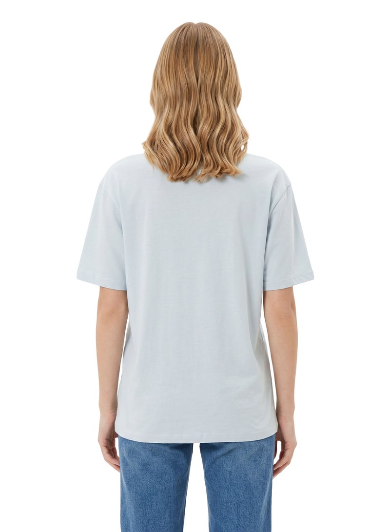 Disney Stitch Women’s Oversized Drop Shoulder Graphic T-Shirt – Casual Relaxed Fit Tee - Image 2