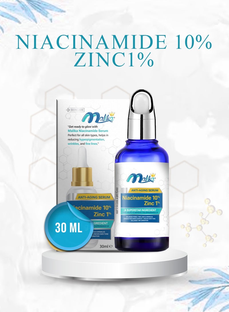 Malika Niacinamide 10% + Zinc 1%  Serum 30ml - Image 3