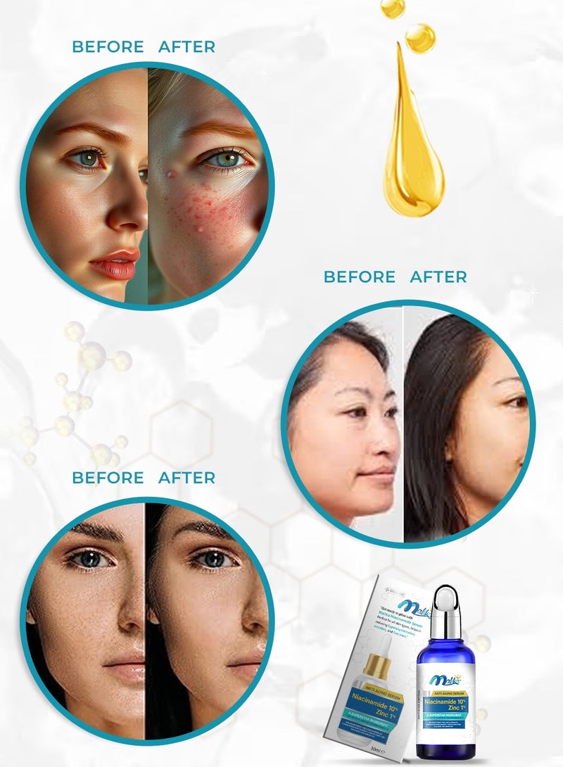 Malika Niacinamide 10% + Zinc 1%  Serum 30ml - Image 4