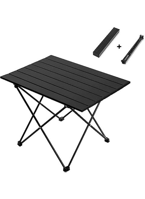 Camping Side Table,Folding Portable Camping Table, Foldable Camping Tables with Carry Bag, Portable Aluminum Table for Hiking,Picnic,BBQ,Travel, Beach Table(Medium)