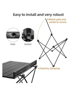 Camping Side Table,Folding Portable Camping Table, Foldable Camping Tables with Carry Bag, Portable Aluminum Table for Hiking,Picnic,BBQ,Travel, Beach Table(Medium) - pzsku/Z06A934B3F0B21F1DD70FZ/45/_/1726525340/8b63f014-1ce4-4491-8e92-d69a91ebccd3