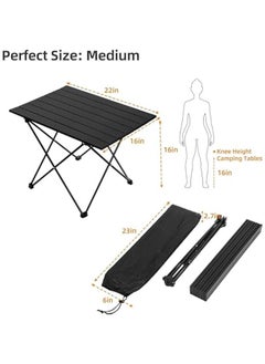 Camping Side Table,Folding Portable Camping Table, Foldable Camping Tables with Carry Bag, Portable Aluminum Table for Hiking,Picnic,BBQ,Travel, Beach Table(Medium) - pzsku/Z06A934B3F0B21F1DD70FZ/45/_/1726525356/67eb5744-4c96-4d09-8bb6-7fc0d69b6425