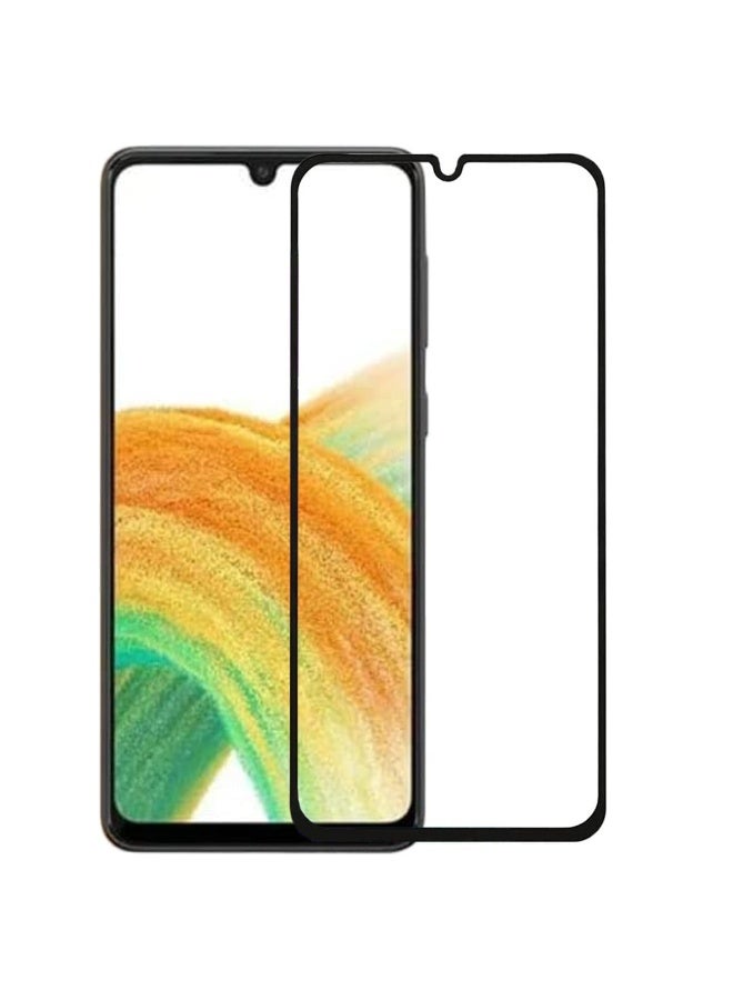 Screen Protector For  Samsung Galaxy A33 , 5D Tempered Glass Protector 9H Hardness, Bubble Free, HD Clear Samsung Galaxy A33 Screen Protector