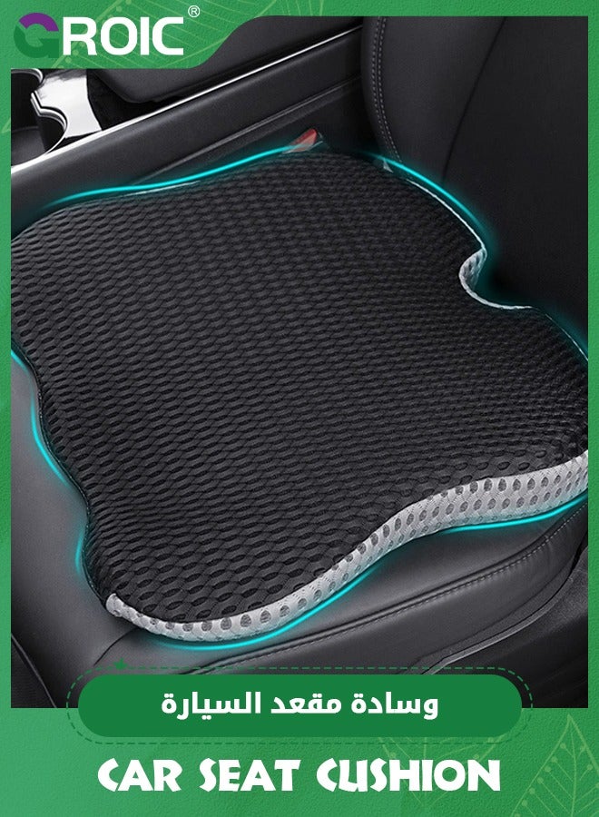GROIC Car Seat Cushions,Memory Foam Pillow,Car Coccyx Seat Cushion Pad for Sciatica Tailbone Pain Relief, Wedge Booster Seat Cushion,Car Cushions for Hip Pain Relief,Sciatica Pain Relief Pillow - Image 1