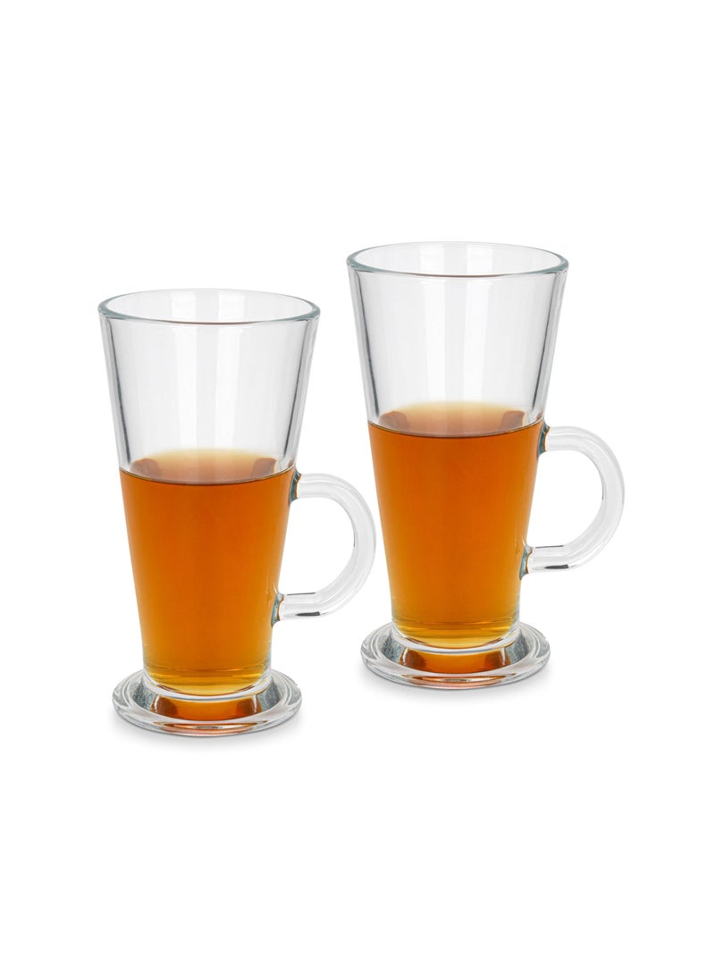 Fissman 2pc Irish Latte Mugs Glass Set 280ml - Image 1