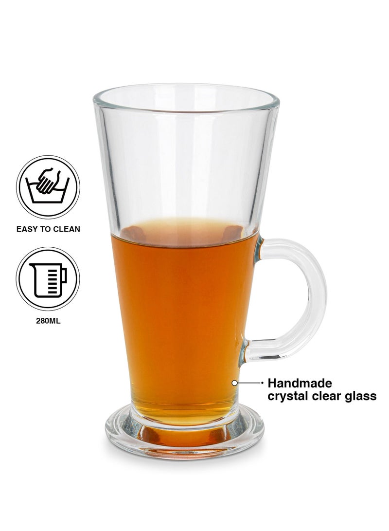 Fissman 2pc Irish Latte Mugs Glass Set 280ml - Image 4