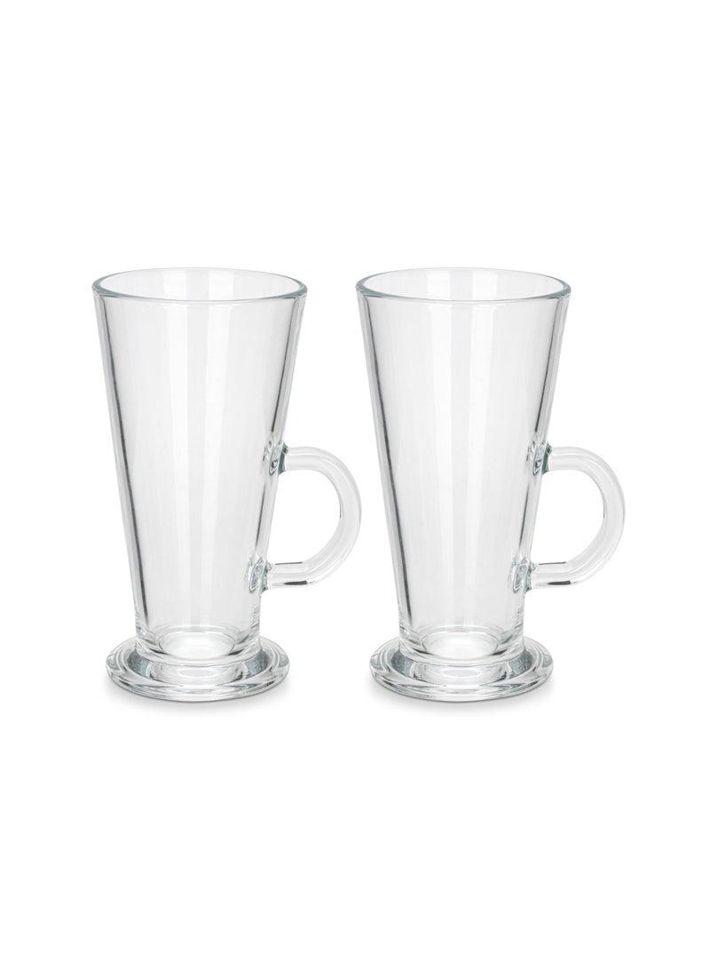 Fissman 2pc Irish Latte Mugs Glass Set 280ml - Image 2
