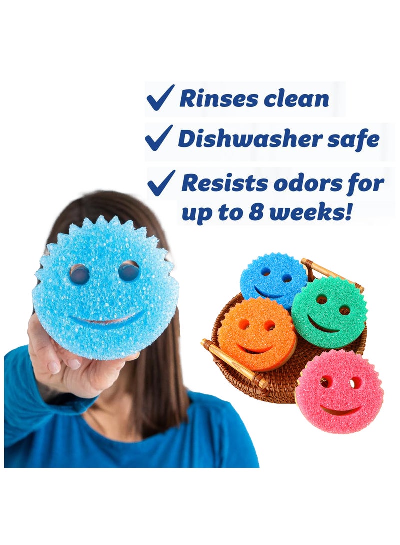 Chocisong Special Sponge for Washing Dishes and Kitchen, Cleaning Various Surfaces (4 Pieces ) - Image 2